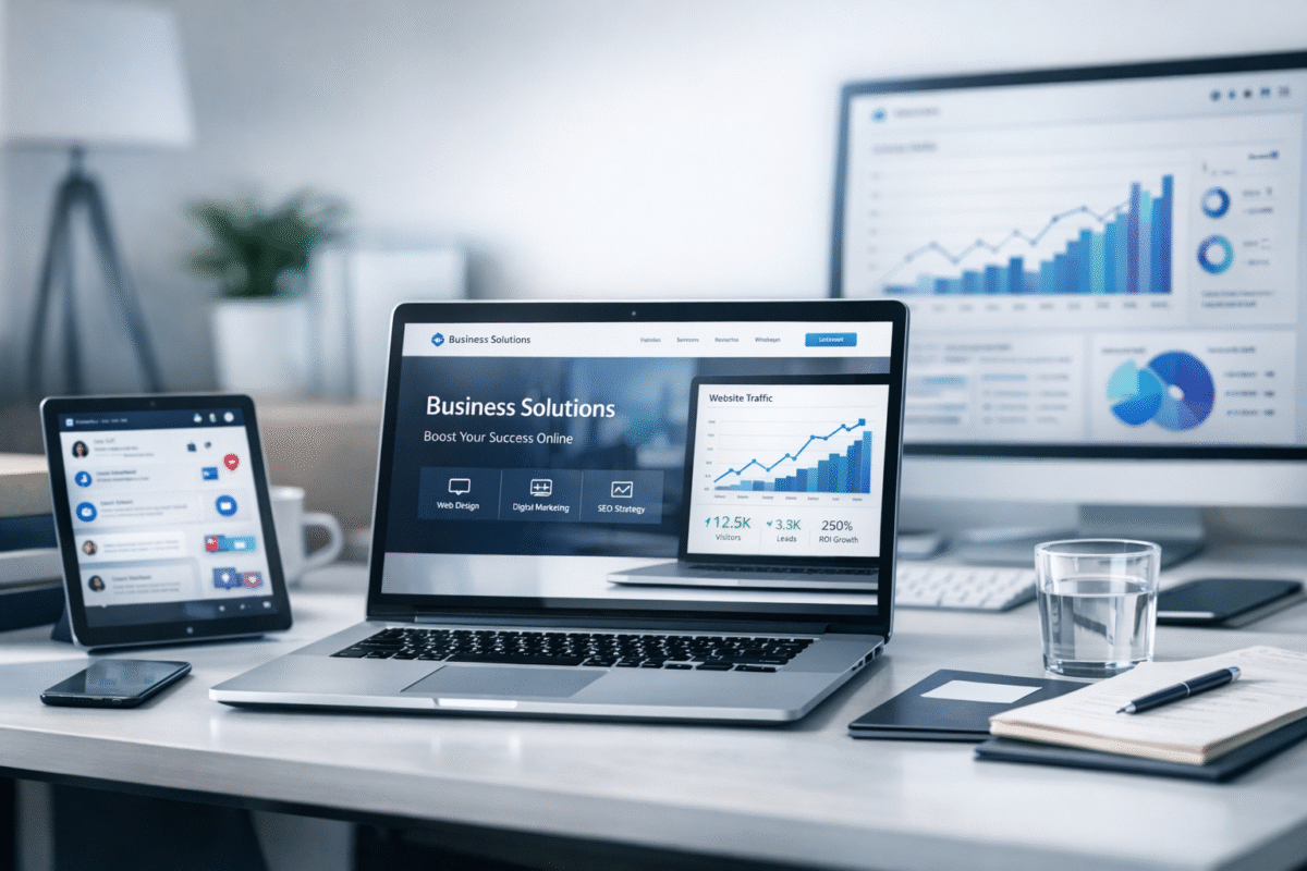 Importância de ter sua empresa online com site profissional, UX, desenvolvimento web e presença digital estratégica